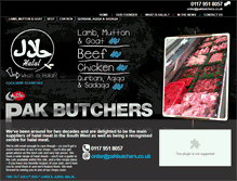 Tablet Screenshot of pakbutchers.co.uk